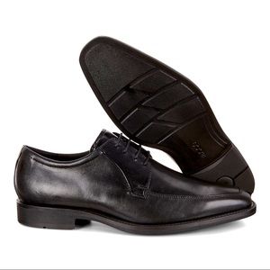 Ecco Mens CALCAN Apron Toe Shoe Black NEW